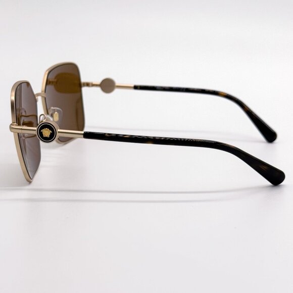 NEW VERSACE SUNGLASSES VE2227 1410/5A GOLD WOMEN EYEWEAR VE2227 14105A main image 3